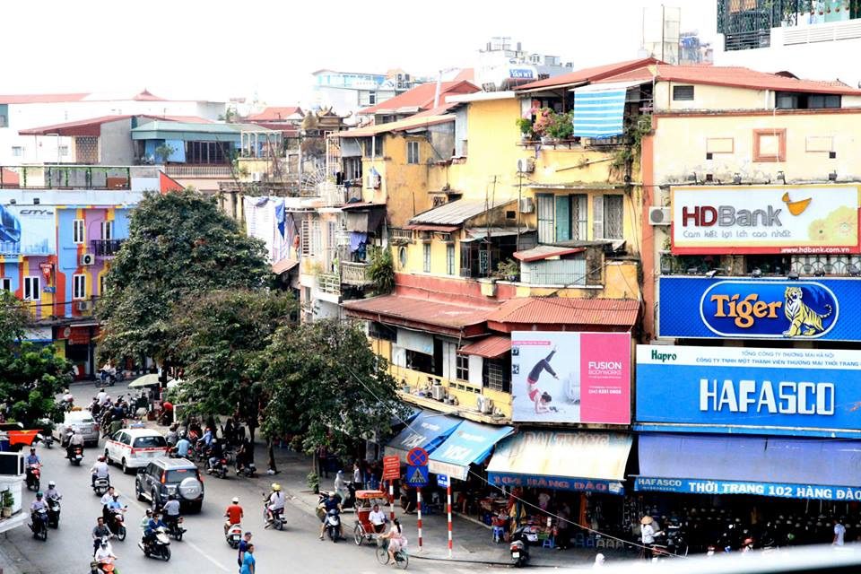 The buzzing streets of Hanoi