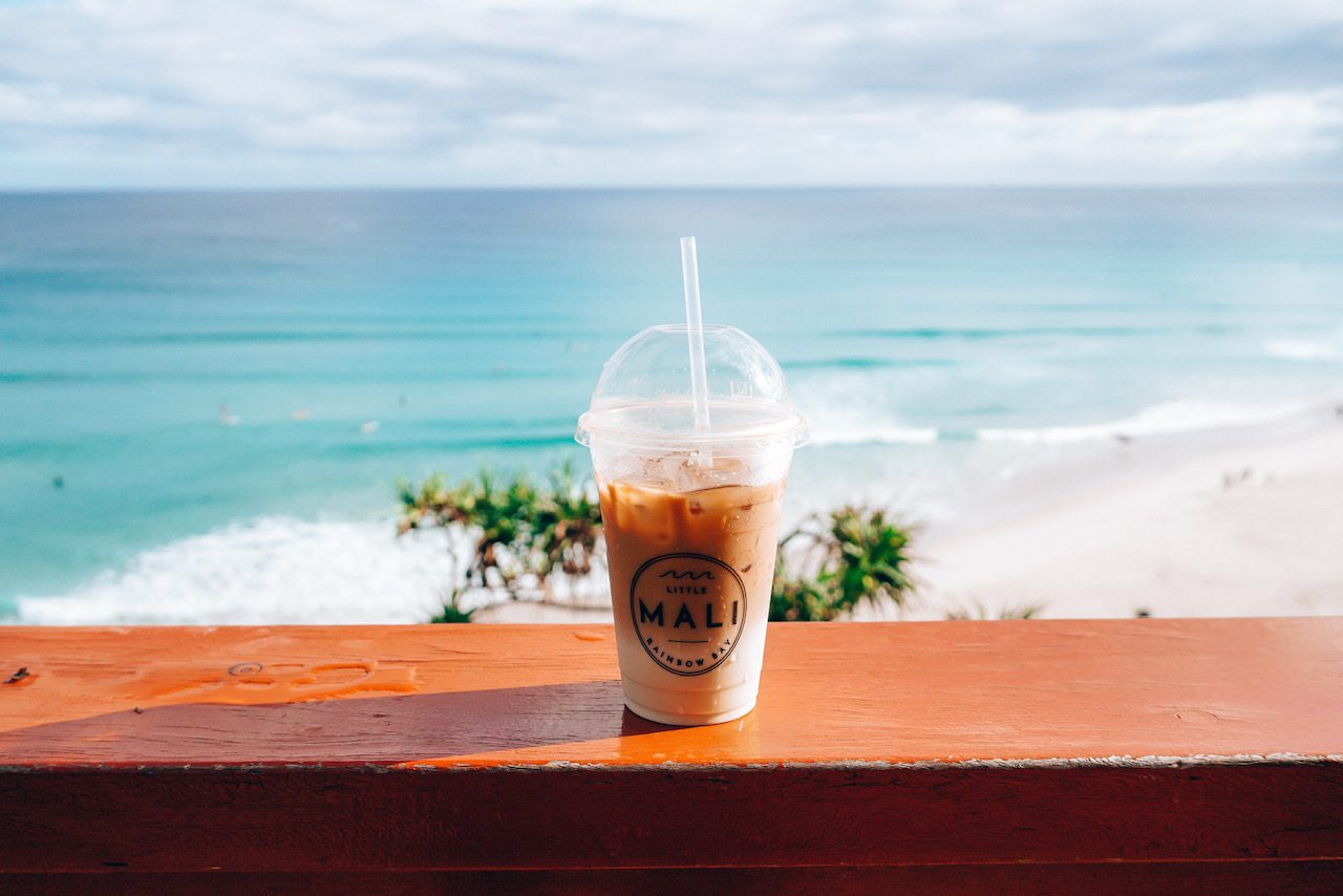 Coffee overlooking Greenmount Beach © Little Grey Box